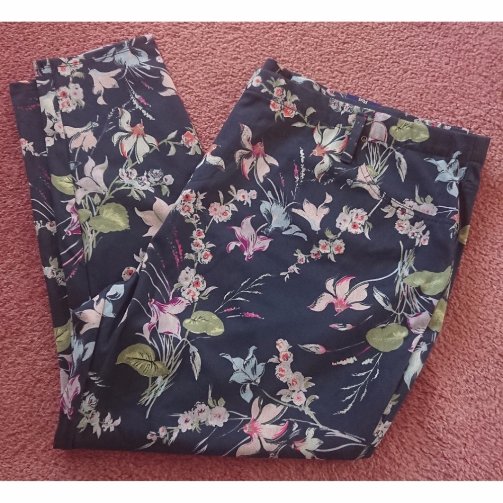 Soft Terra & Sky Blue Floral Jegging